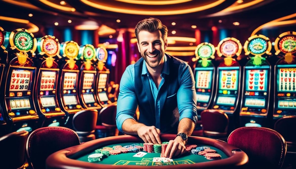 Casino-style entertainment area presented in a clean getwin layout